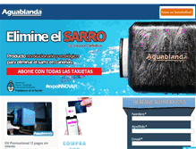 Tablet Screenshot of aguablanda.com.ar